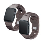 3mk silikoninis laikrodžio dirželis, skirtas Apple Watch 38/40/41 mm – tamsiai pilkas