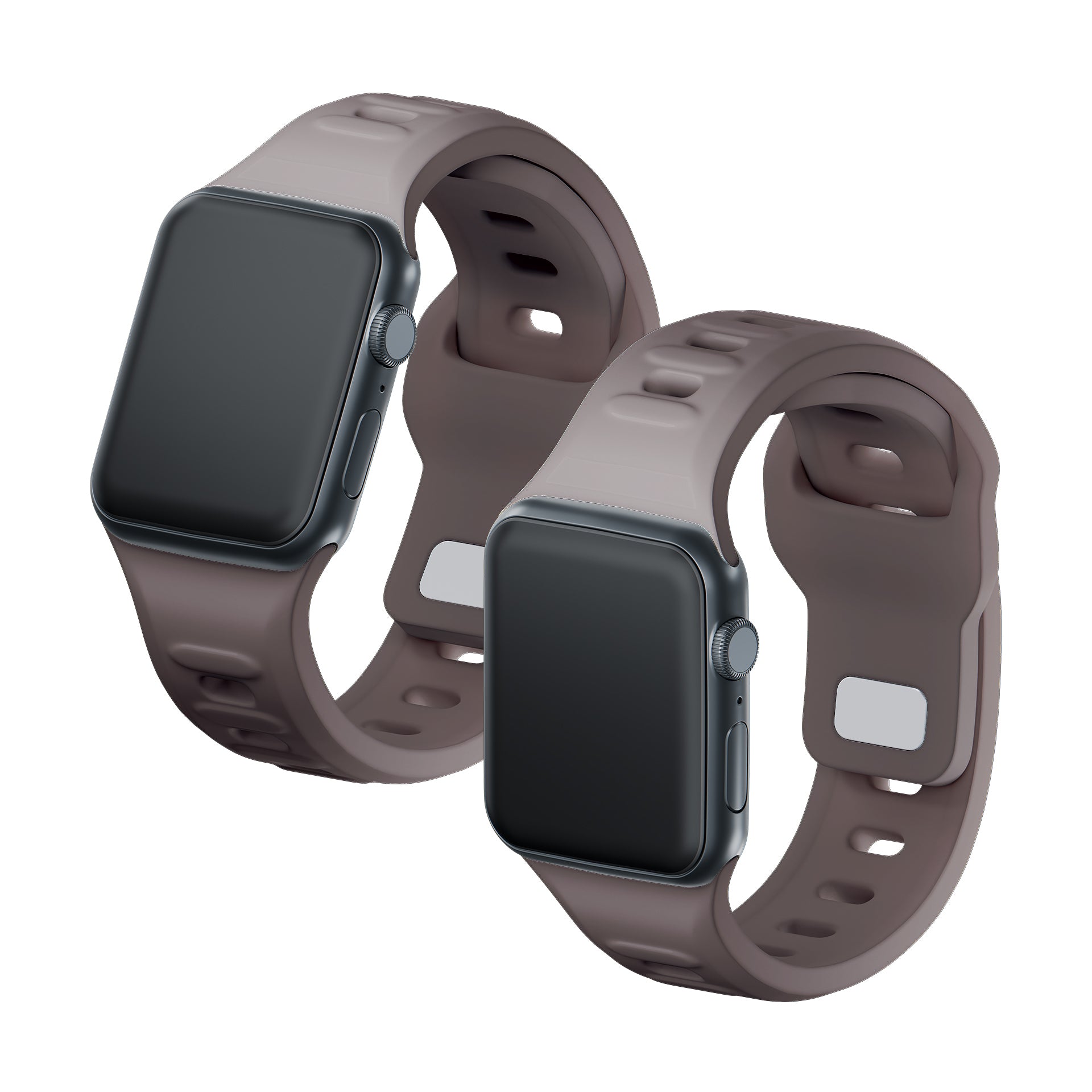3mk silikoninis laikrodžio dirželis, skirtas Apple Watch 38/40/41 mm – tamsiai pilkas