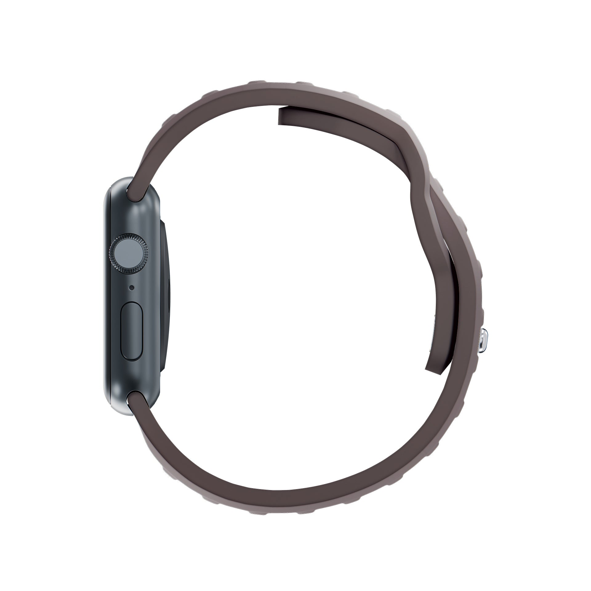 3mk silikoninis laikrodžio dirželis, skirtas Apple Watch 38/40/41 mm – tamsiai pilkas