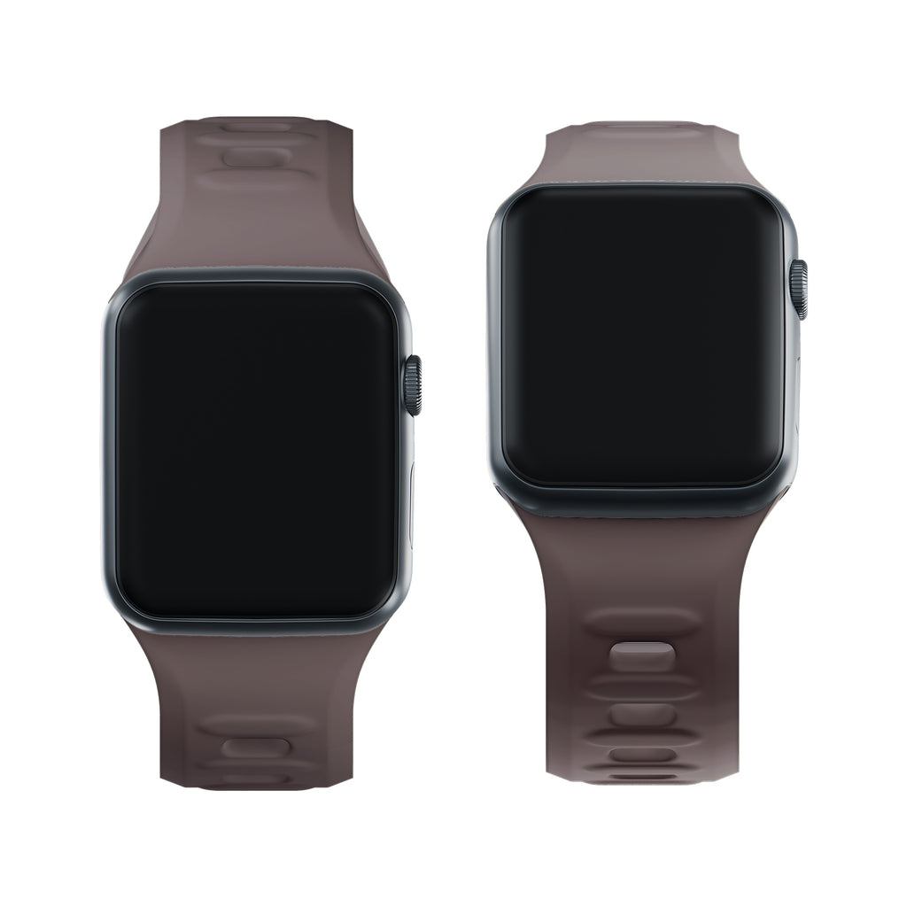3mk silikoninis laikrodžio dirželis, skirtas Apple Watch 38/40/41 mm – tamsiai pilkas