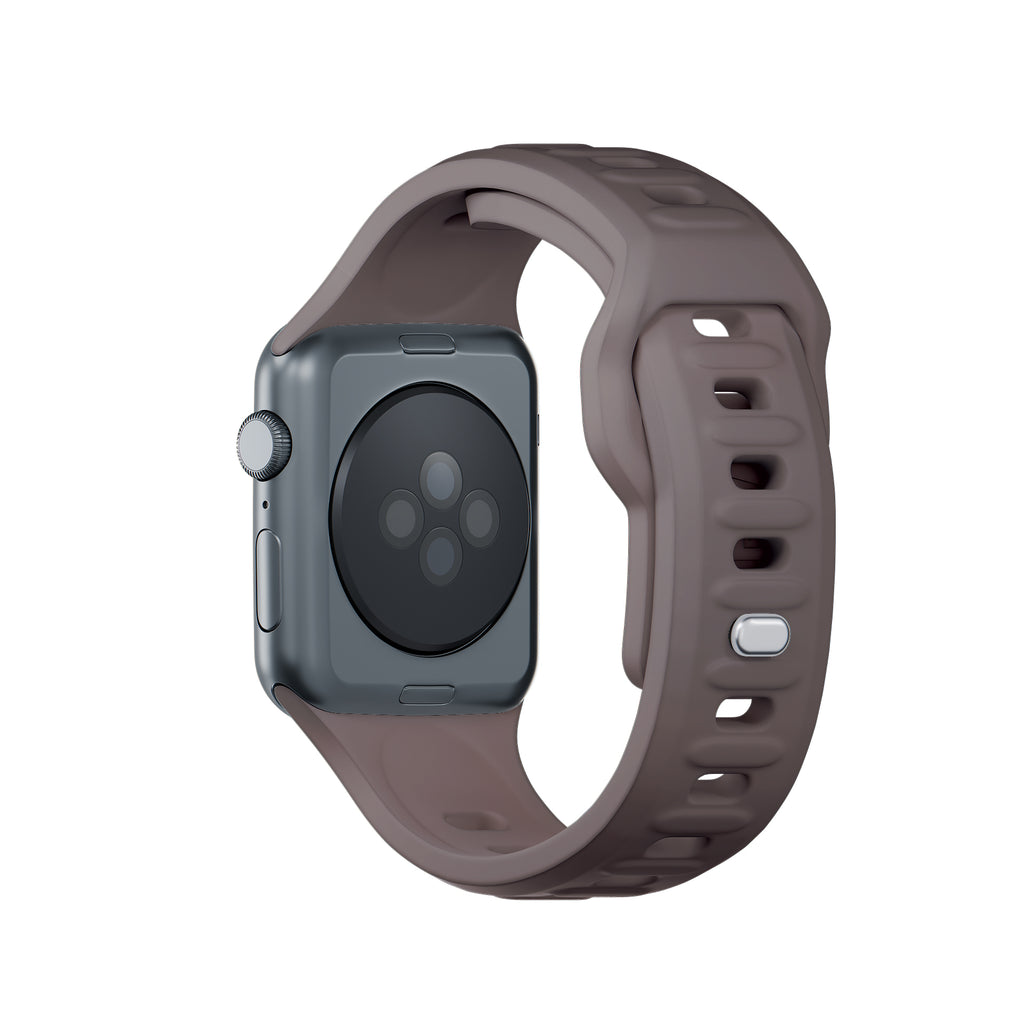 3mk silikoninis laikrodžio dirželis, skirtas Apple Watch 38/40/41 mm – tamsiai pilkas