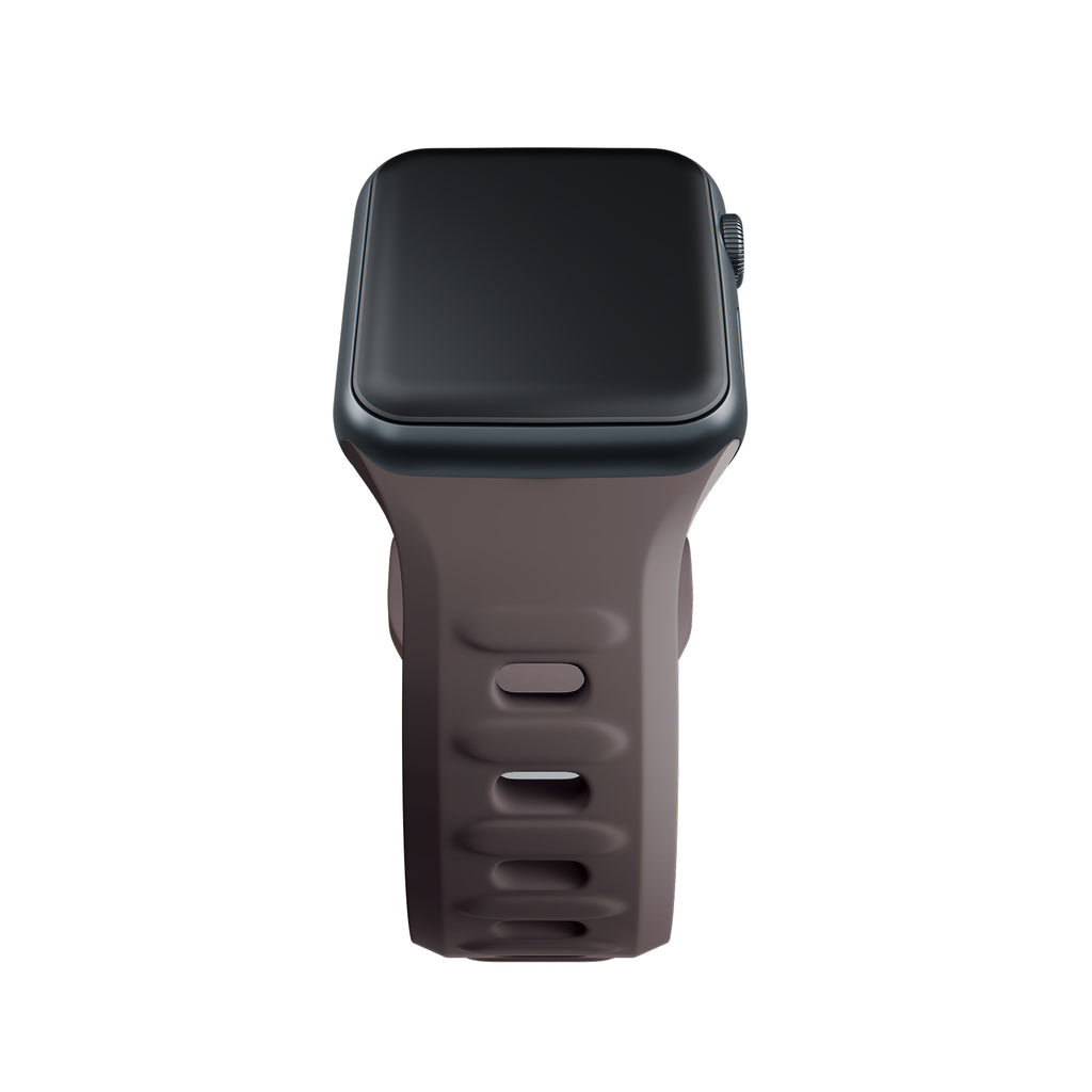 3mk silikoninis laikrodžio dirželis, skirtas Apple Watch 38/40/41 mm – tamsiai pilkas