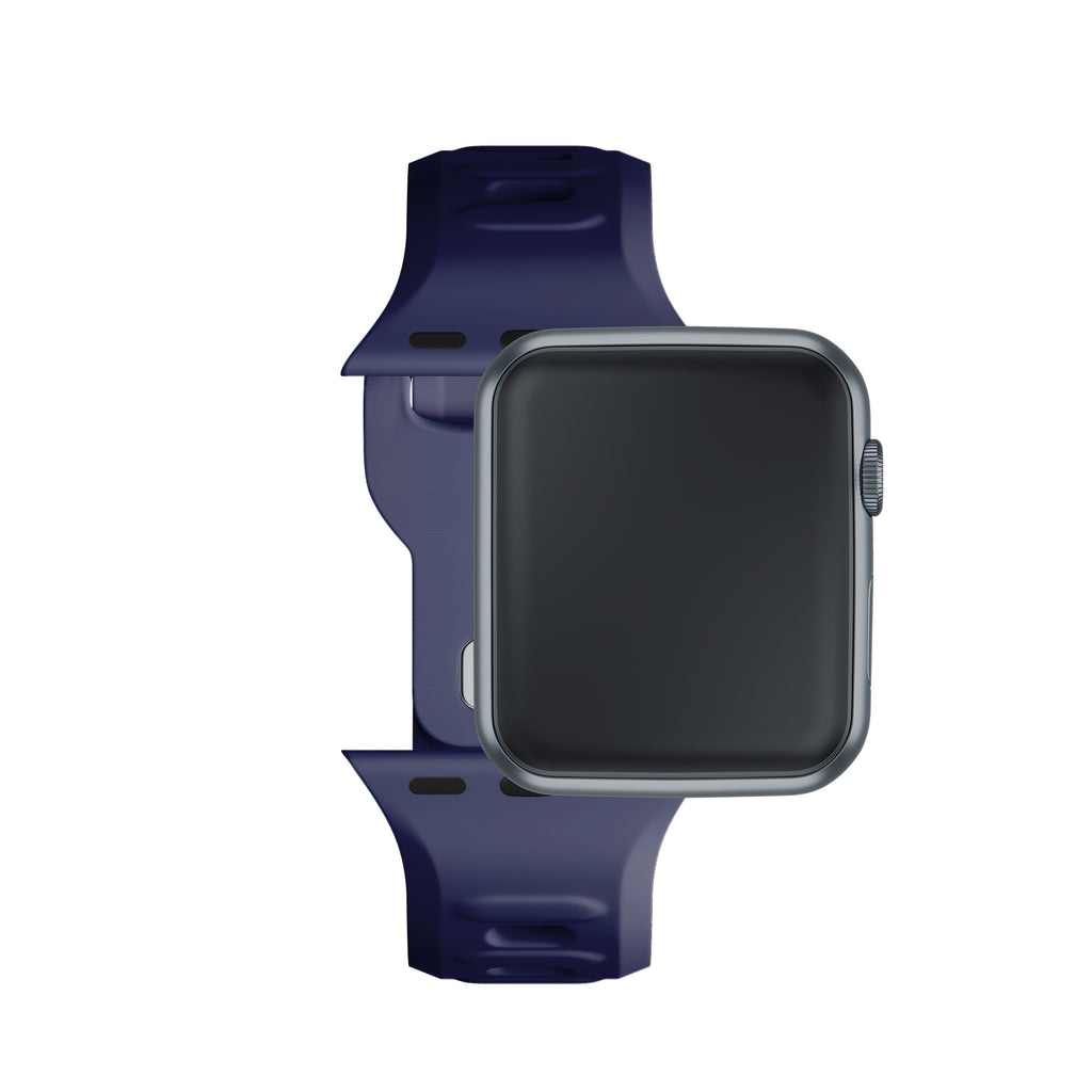 3mk Silicone Watch Strap for Apple Watch 42 / 44 / 45 / 49 mm - blue