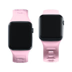 3mk silikoninis laikrodžio dirželis, skirtas Apple Watch 42/44/45/49 mm – rožinė