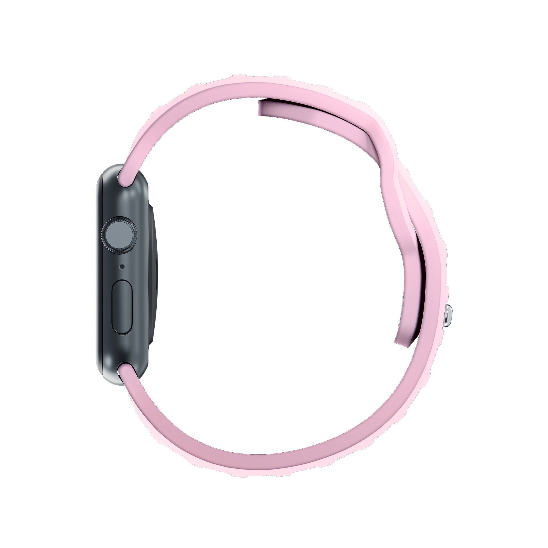 3mk silikoninis laikrodžio dirželis, skirtas Apple Watch 42/44/45/49 mm – rožinė