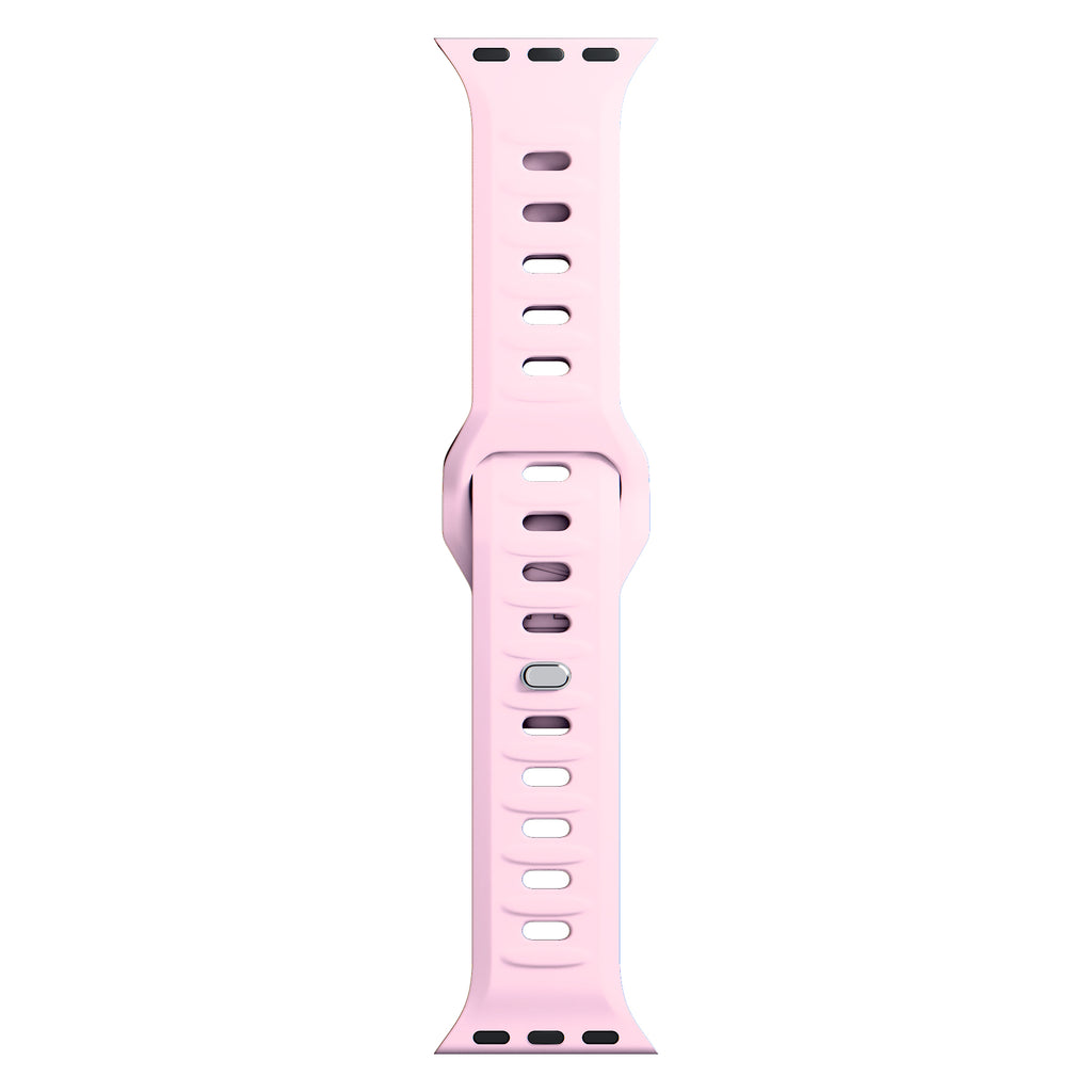 3mk silikoninis laikrodžio dirželis, skirtas Apple Watch 42/44/45/49 mm – rožinė