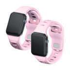 3mk silikoninis laikrodžio dirželis, skirtas Apple Watch 42/44/45/49 mm – rožinė