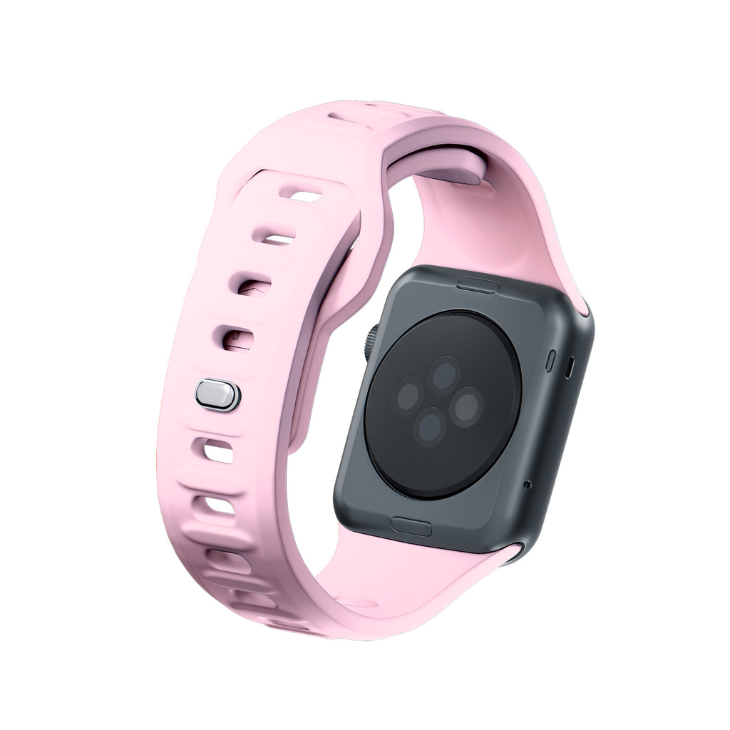 3mk silikoninis laikrodžio dirželis, skirtas Apple Watch 42/44/45/49 mm – rožinė