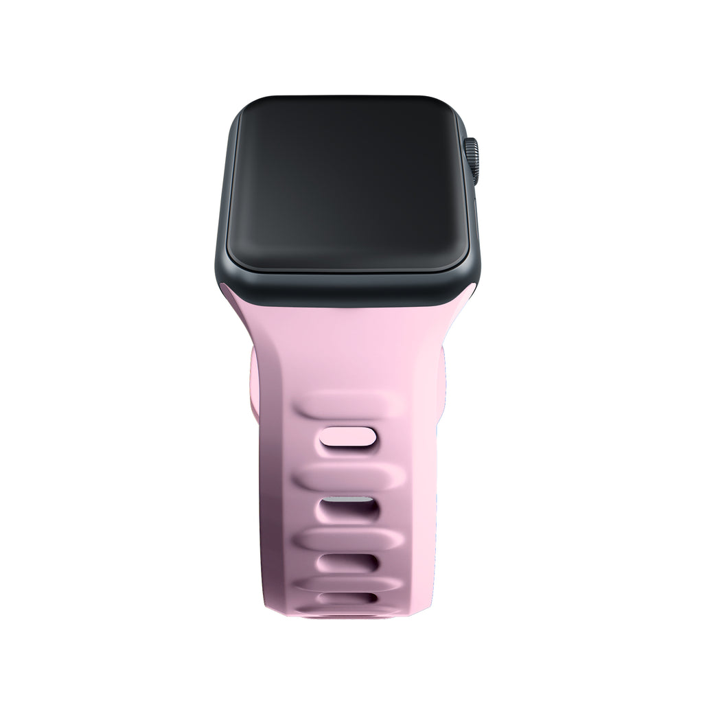 3mk silikoninis laikrodžio dirželis, skirtas Apple Watch 42/44/45/49 mm – rožinė