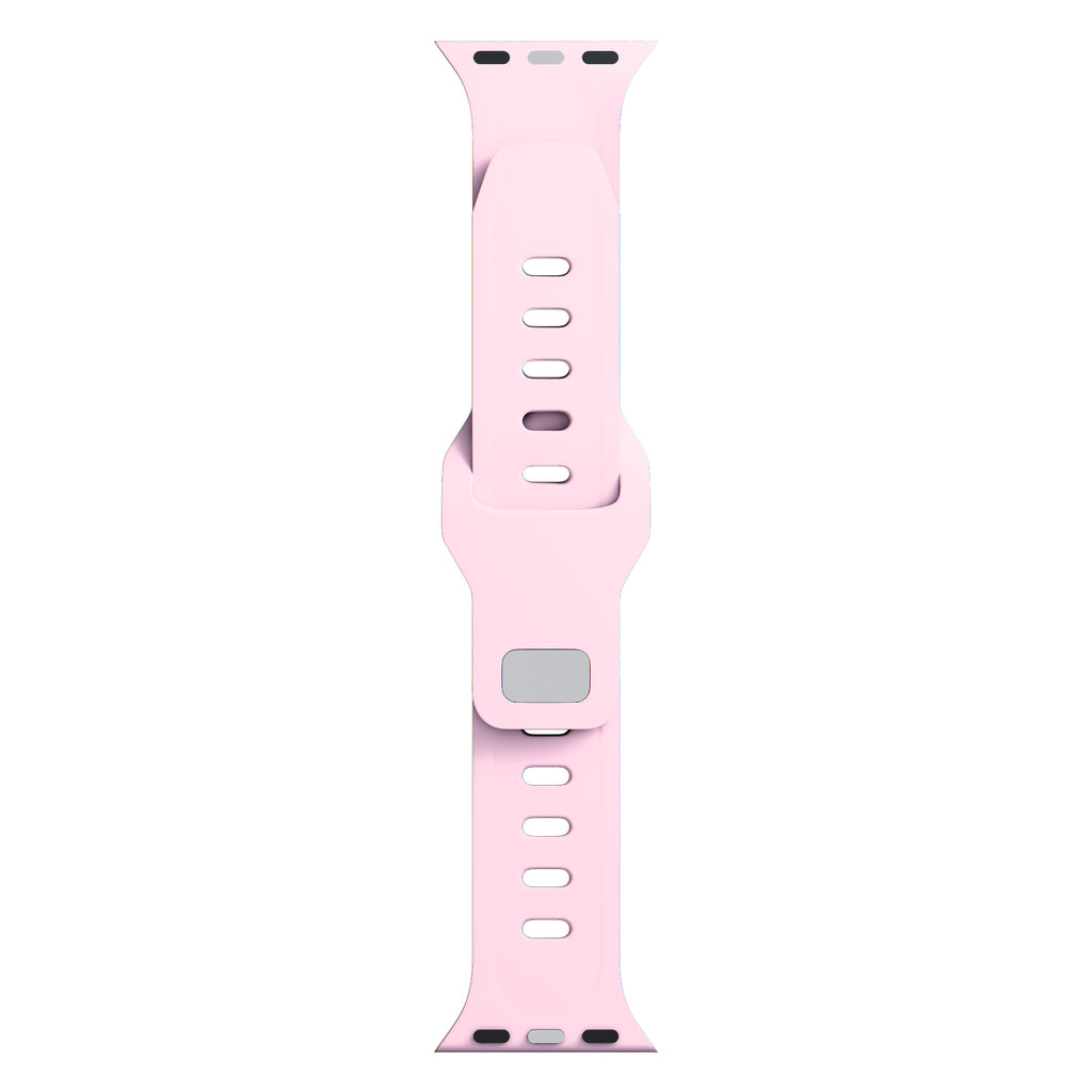 3mk silikoninis laikrodžio dirželis, skirtas Apple Watch 42/44/45/49 mm – rožinė