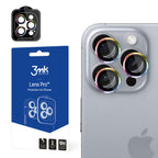 3mk Lens Protection Pro fotoaparato dangtelis su vaivorykštės rėmeliu, skirtas iPhone 16 Pro / 16 Pro Max