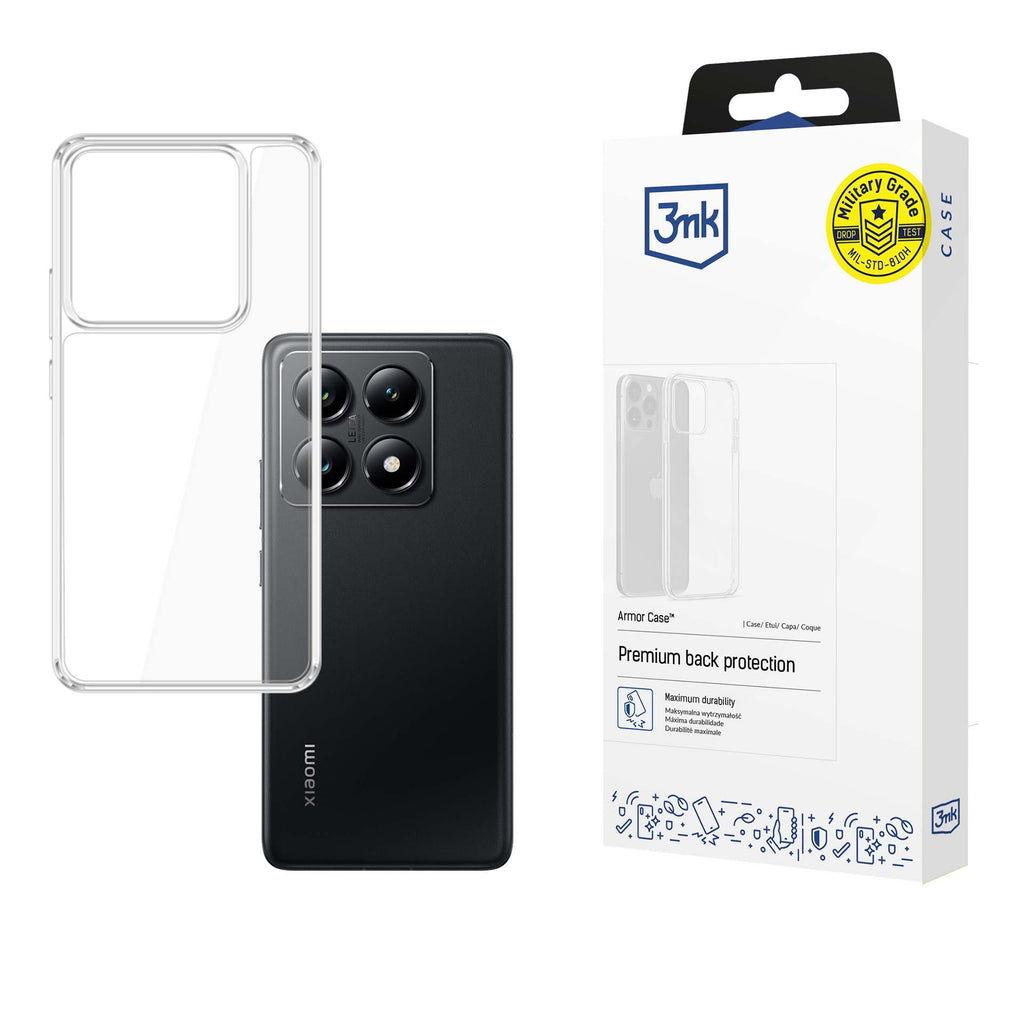 3mk šarvų dėklas, skirtas Xiaomi 14T Pro – skaidrus