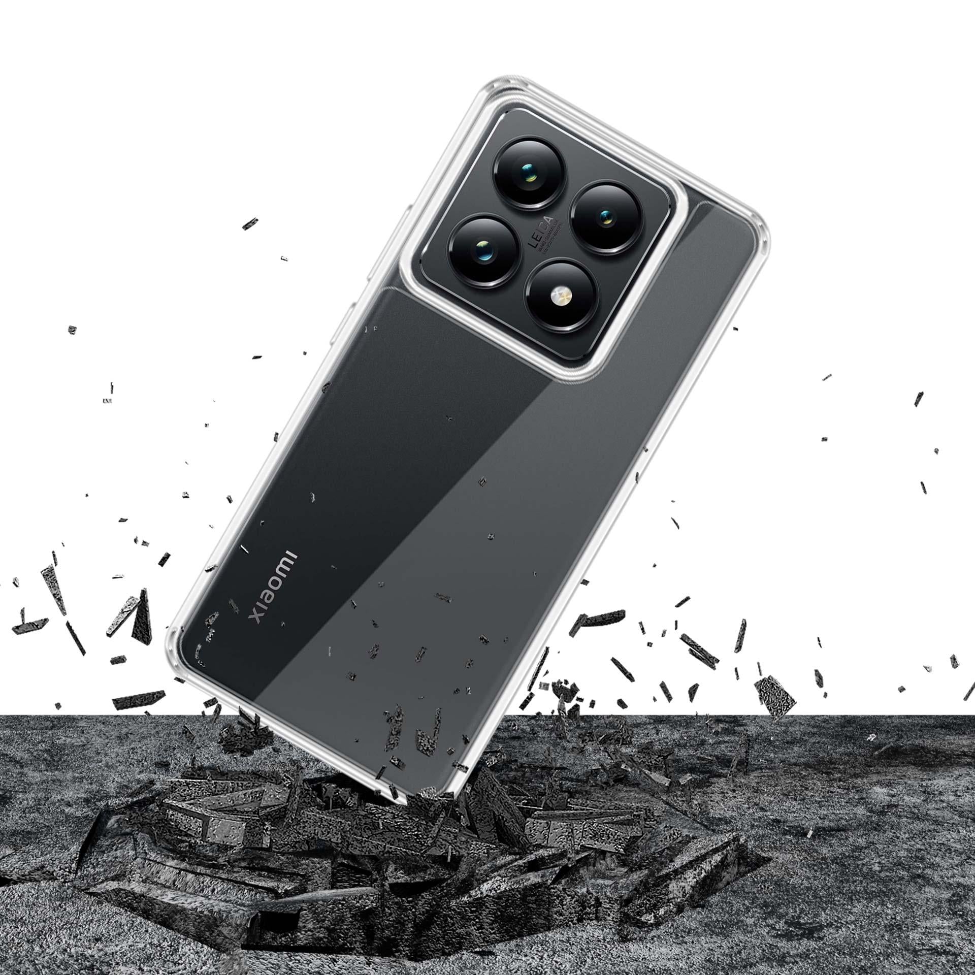 3mk šarvų dėklas, skirtas Xiaomi 14T Pro – skaidrus