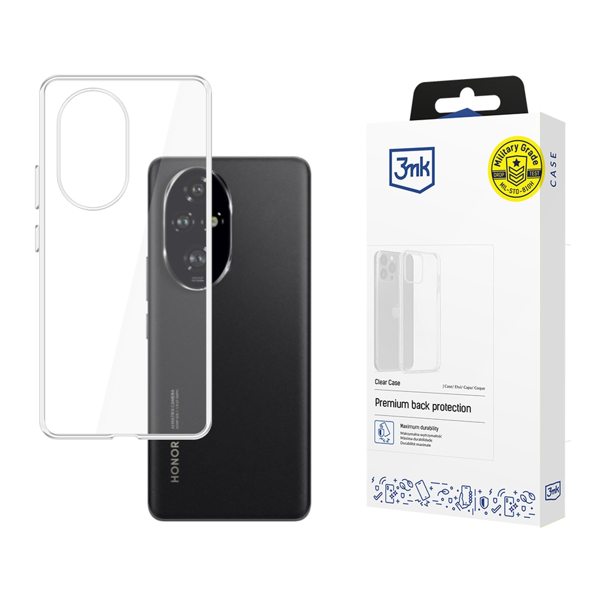 3mk skaidrus dėklas, skirtas Honor 200 Pro - skaidrus -- Honor 200 Pro