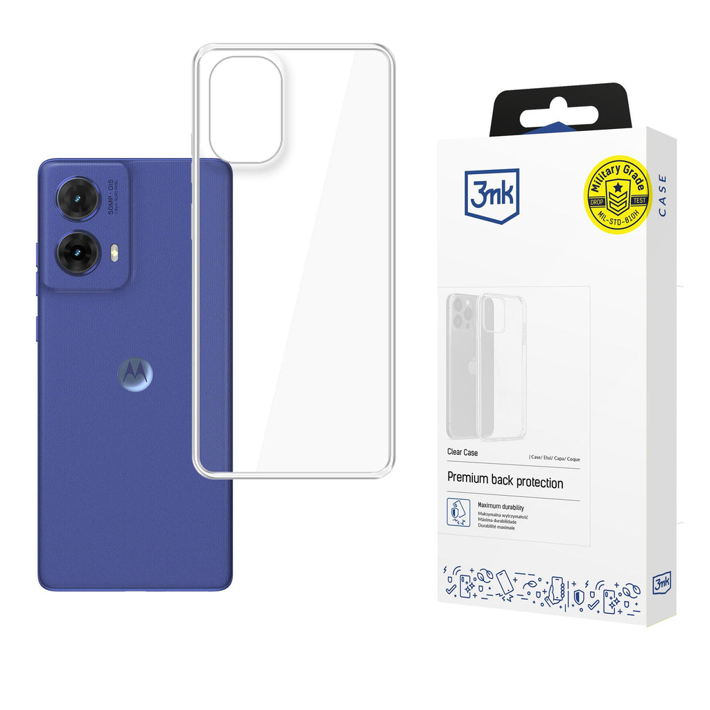 3mk skaidrus dėklas, skirtas Motorola Moto G85 - skaidrus -- Motorola Moto G85