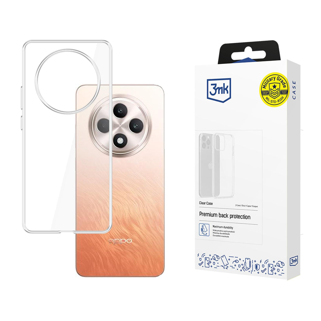 3mk skaidrus dėklas, skirtas Oppo Reno 12 F\Fs - skaidrus -- Oppo Reno 12 F