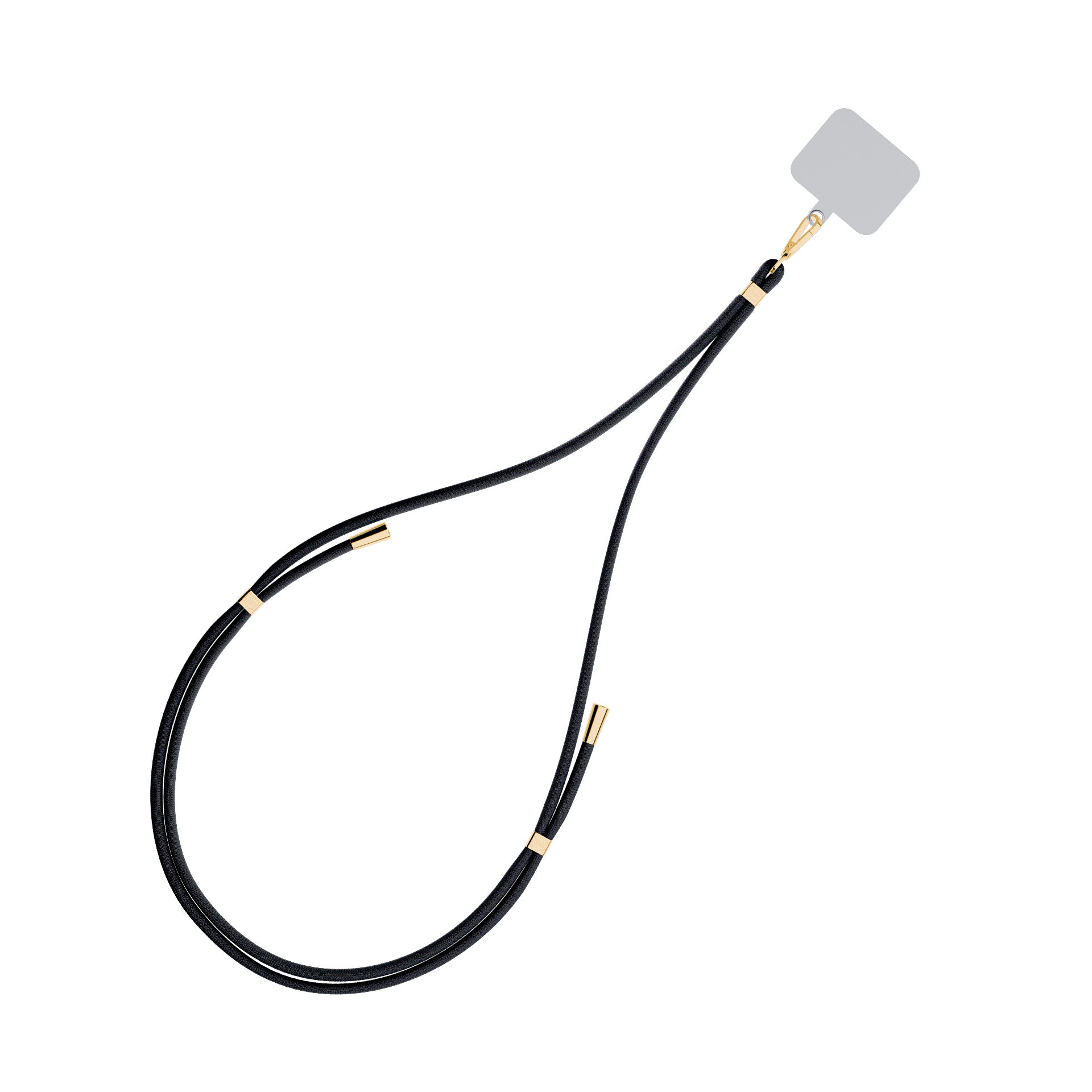 Išmaniojo telefono virvutė 3mk EasyClip – juoda -- Cell phone cases and covers