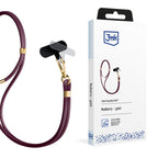 Išmaniojo telefono dirželis 3mk EasyClip Elite – bordo spalvos -- Cell phone cases and covers