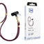 Išmaniojo telefono dirželis 3mk EasyClip Elite – bordo spalvos -- Cell phone cases and covers