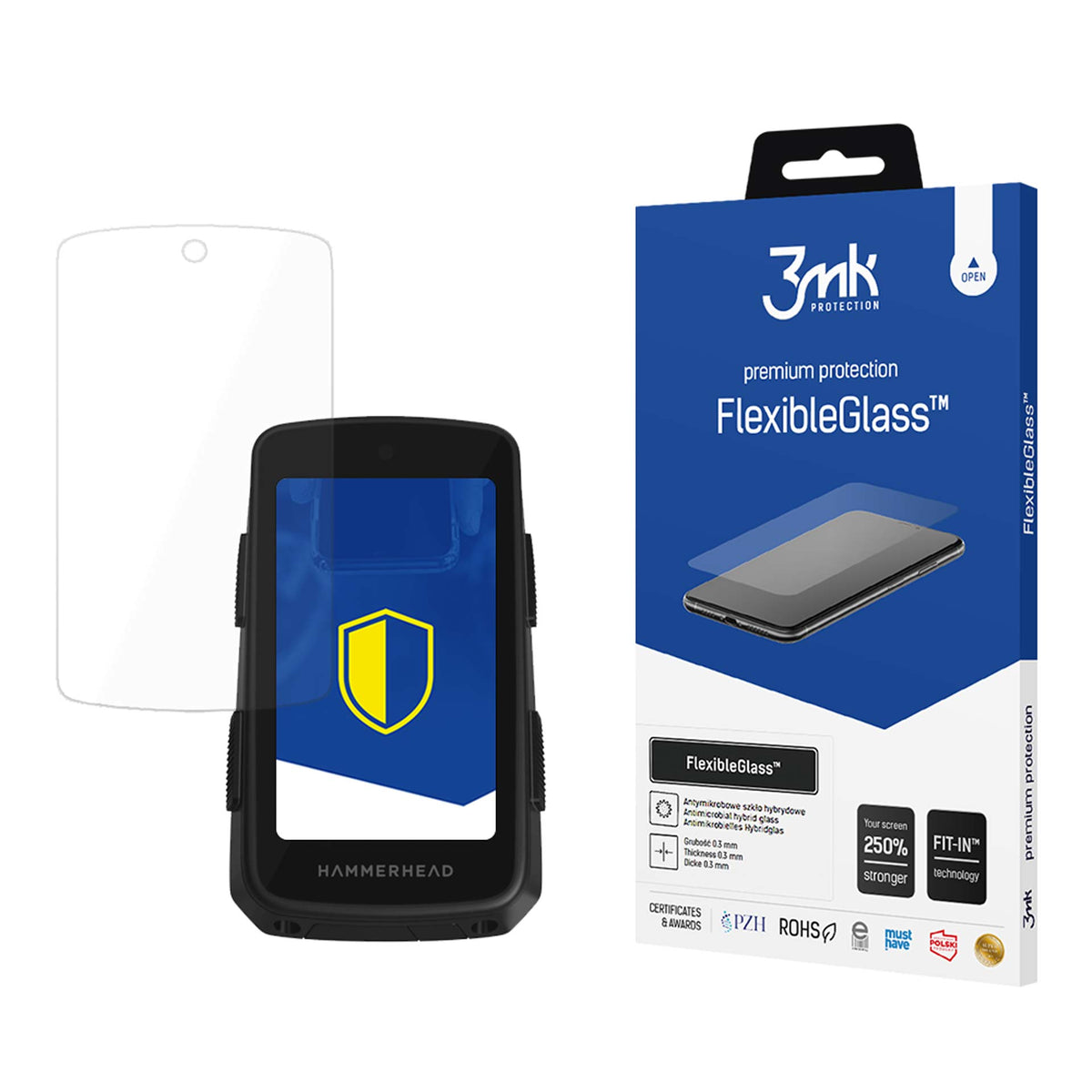 Hibridinis stiklas 3mk FlexibleGlass ant Hammerhead Karoo 3 -- Cell phone tempered glass