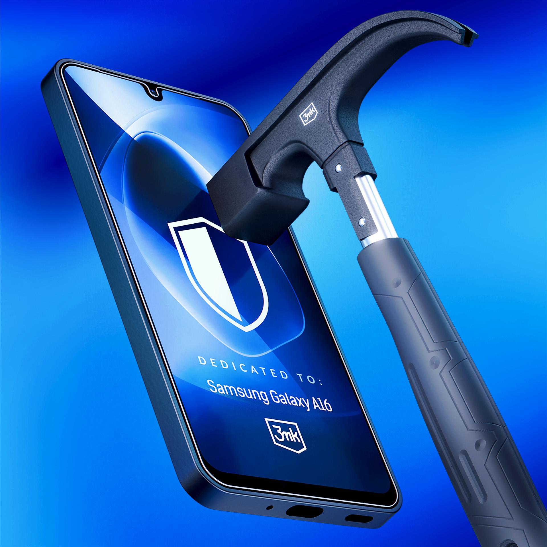 Grūdintas stiklas 3mk FlexibleGlass, skirtas Samsung Galaxy A16 -- Samsung Galaxy A16