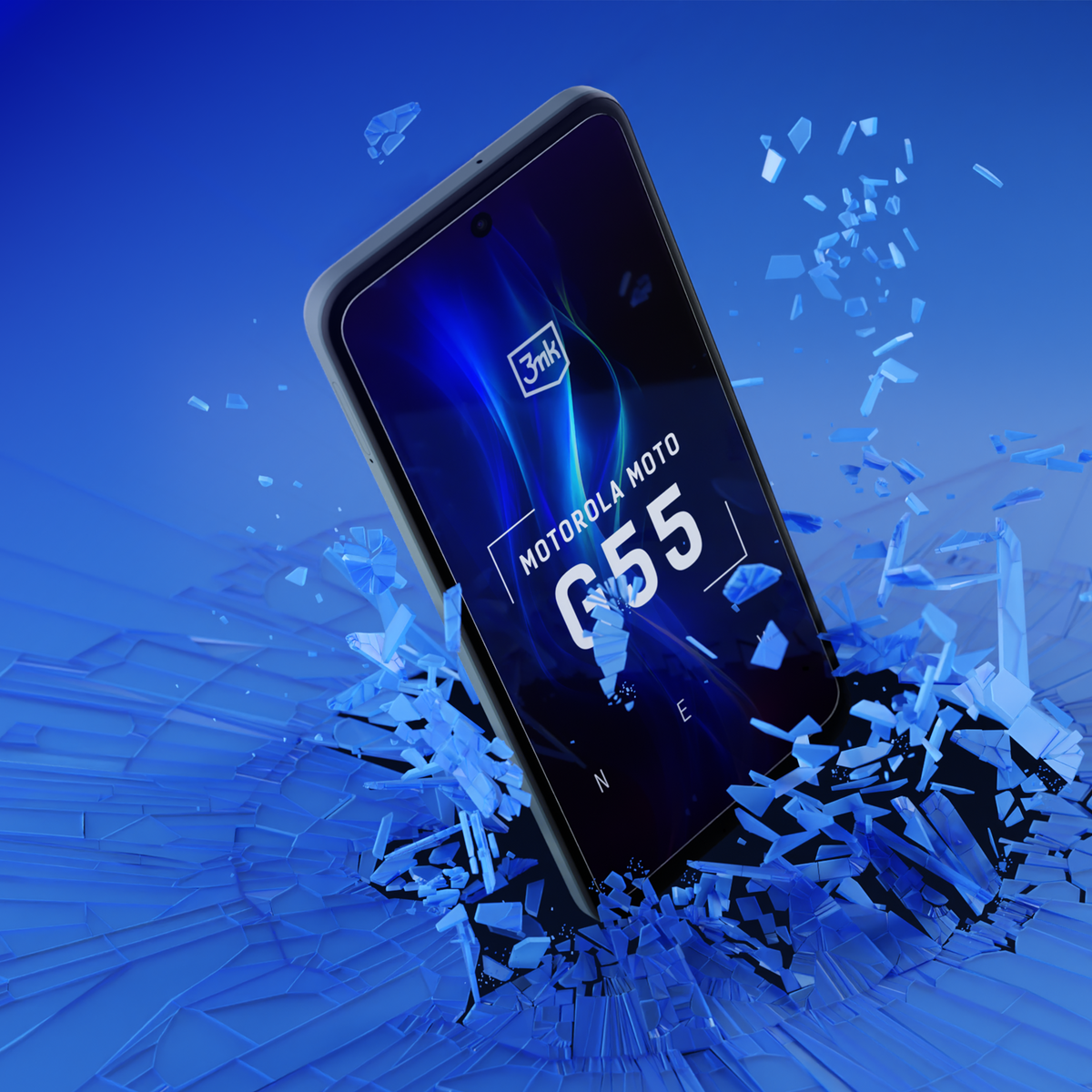 3mk hardglass™ grūdintas stiklas skirtas Motorola Moto G55 5G -- Motorola Moto G55 5G