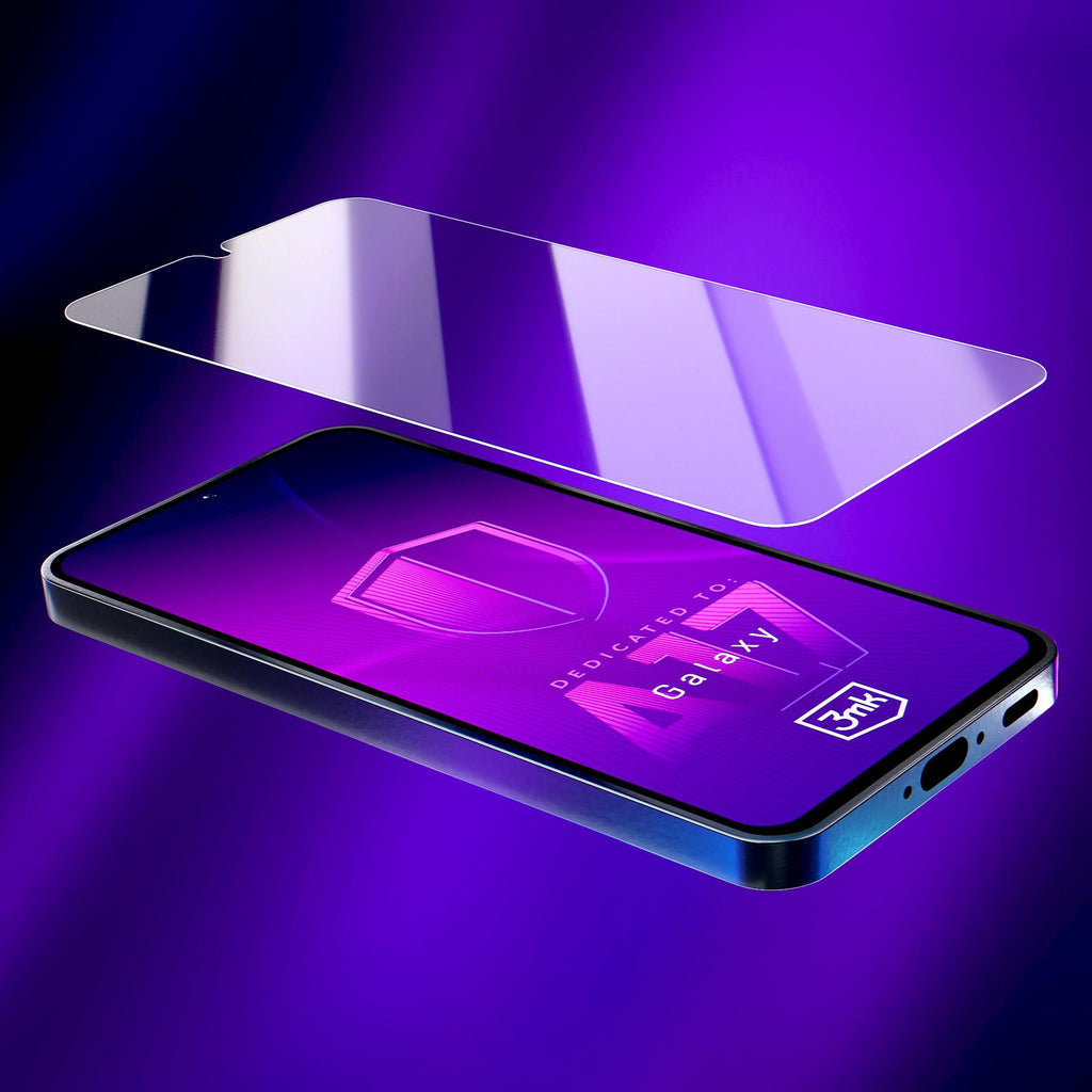 Grūdintas stiklas 3mk HardGlass™, skirtas Samsung Galaxy A16 -- Samsung Galaxy A16