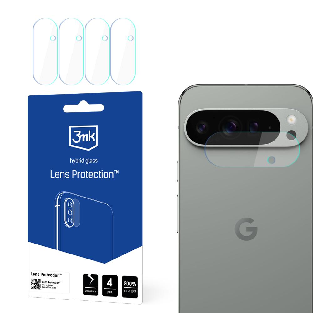 Hibridinis stiklas fotoaparato objektyvui 3mk objektyvo apsauga, skirtas Google Pixel 9 -- Google Pixel 9