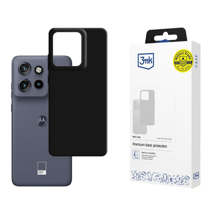 3mk matinis dėklas, skirtas Motorola Edge 50 Neo – juodas -- Motorola Edge 50 Neo