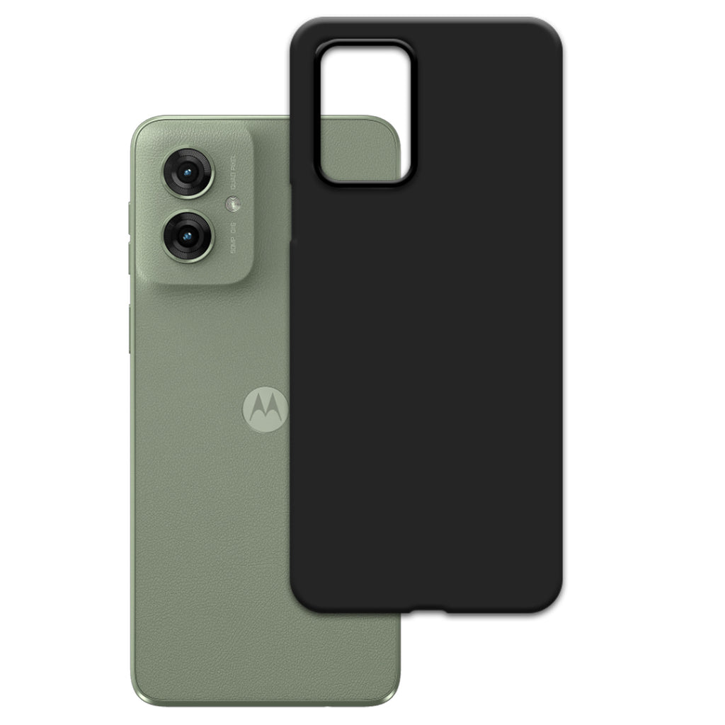 3mk Matt Case, skirtas Motorola Moto G55 5G - juodas -- Motorola Moto G55 5G