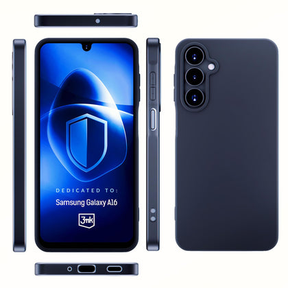 3mk matinis dėklas, skirtas Samsung Galaxy A16 – juodas -- Samsung Galaxy A16