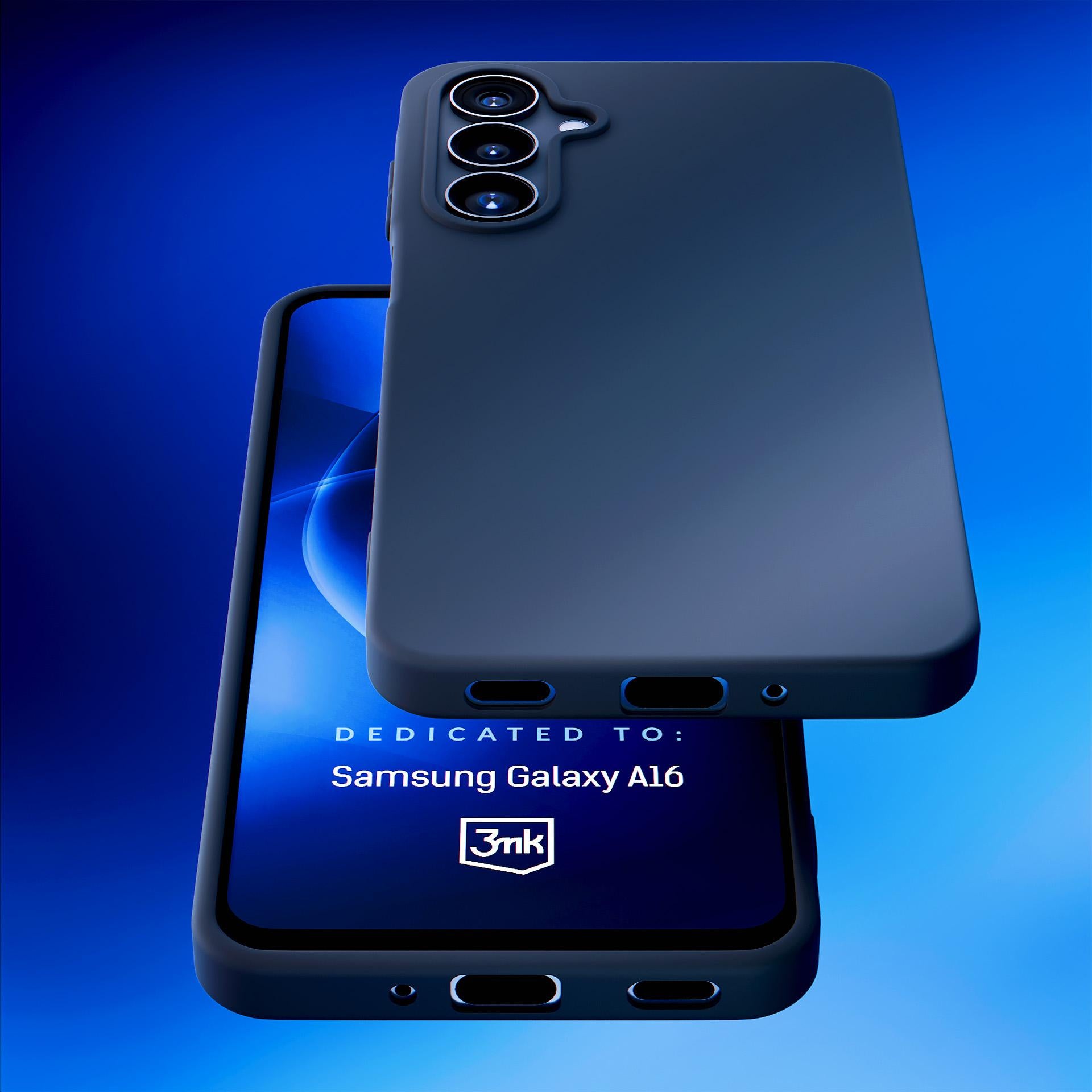 3mk matinis dėklas, skirtas Samsung Galaxy A16 – juodas -- Samsung Galaxy A16