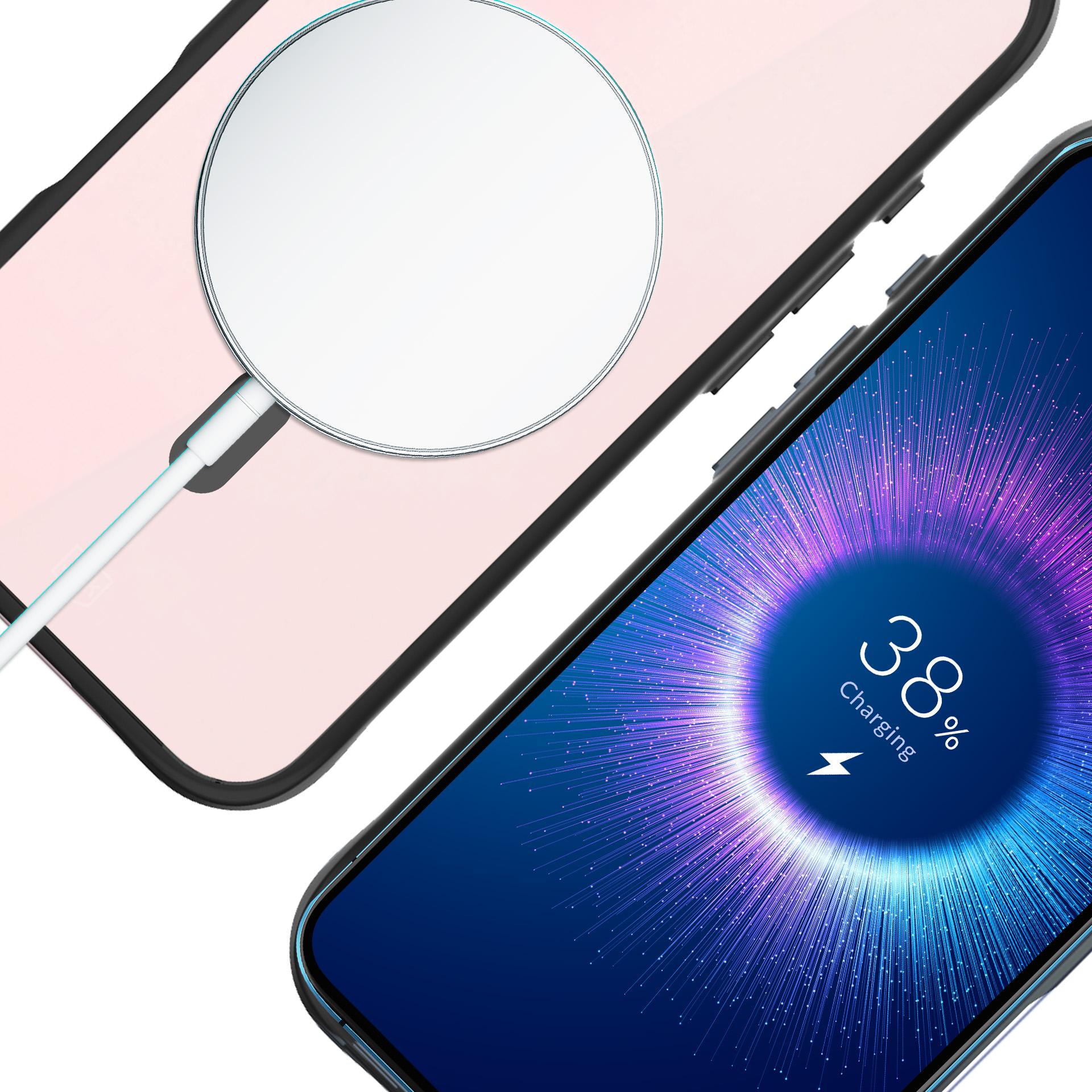 3mk Satin Armor MagCase su MagSafe, skirtas iPhone 16 – skaidrus su juodu rėmeliu