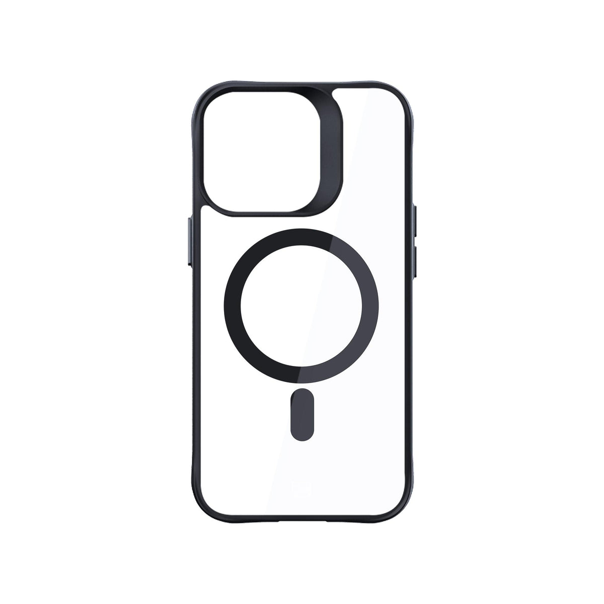 3mk Satin Armor MagCase su MagSafe, skirtas iPhone 16 Pro – skaidrus su juodu rėmeliu
