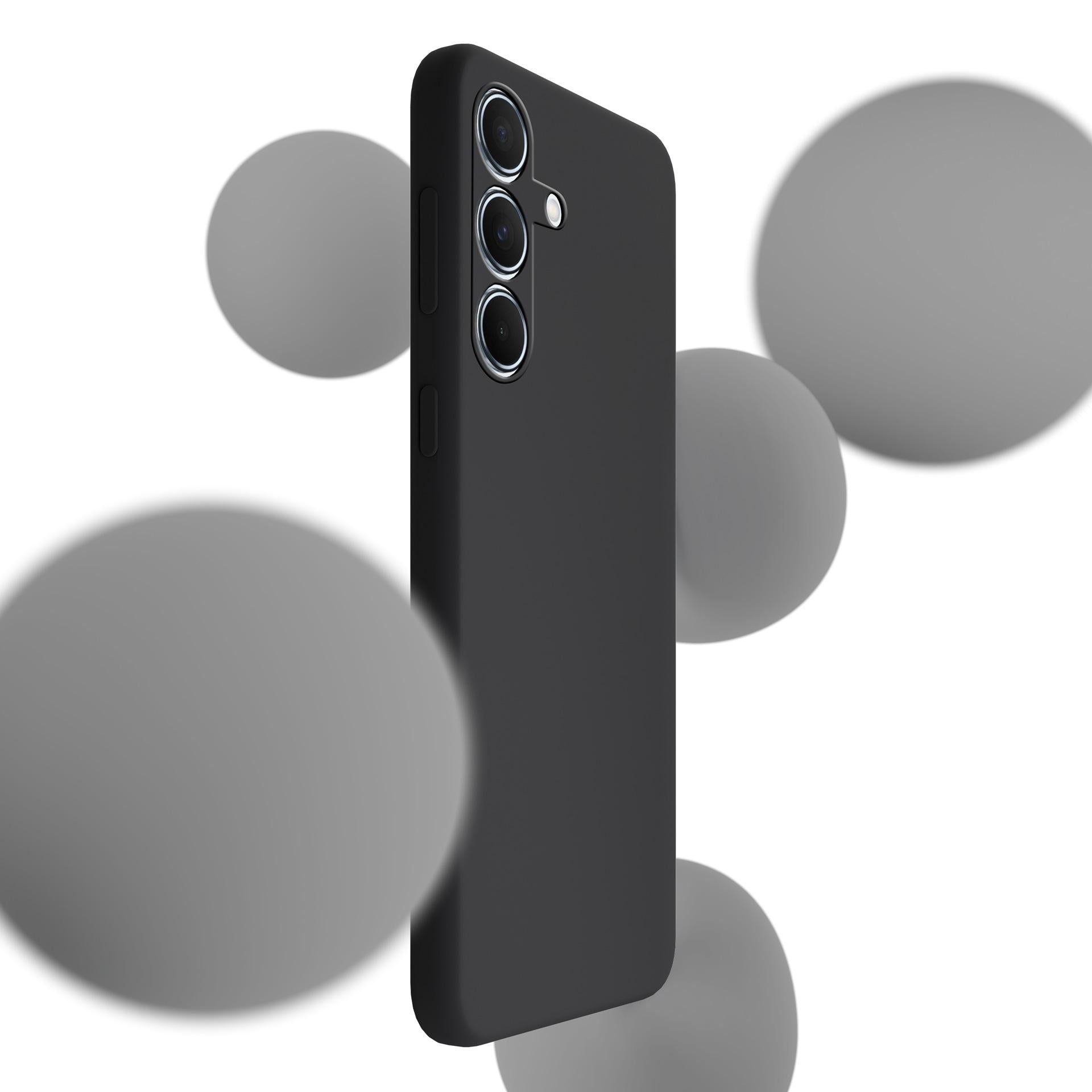 3mk silikoninis dėklas, skirtas Samsung Galaxy A55 5G – juodas