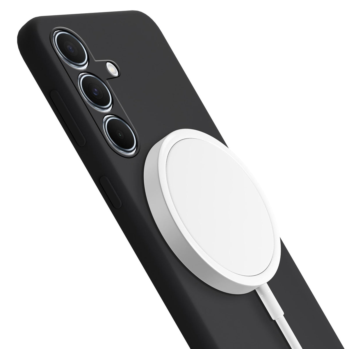 3mk silikoninis dėklas, skirtas Samsung Galaxy A55 5G – juodas