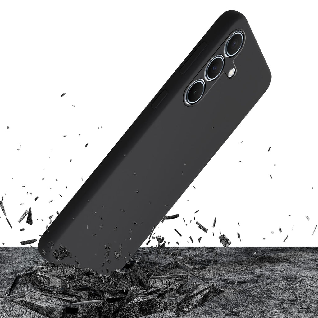 3mk silikoninis dėklas, skirtas Samsung Galaxy A55 5G – juodas
