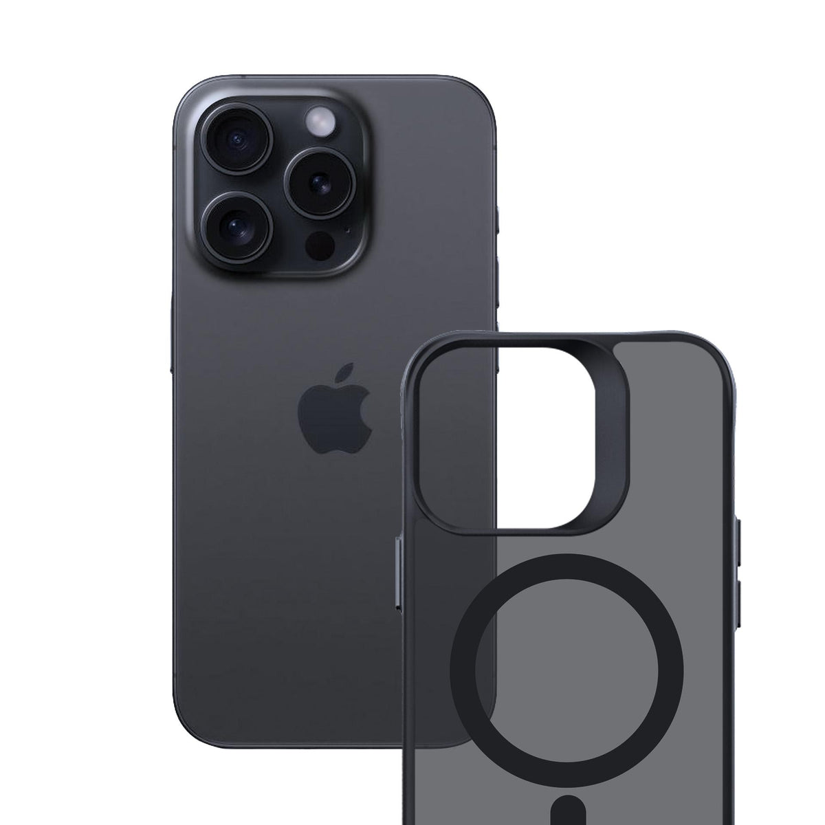 3mk Smoke MagCase su MagSafe, skirtas iPhone 16 Pro Max – pusiau permatomas