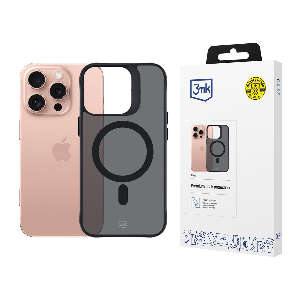 3mk Smoke MagCase dėklas su MagSafe, skirtas iPhone 16 Pro