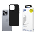 3mk matinis dėklas, skirtas iPhone 16 Pro Max – juodas