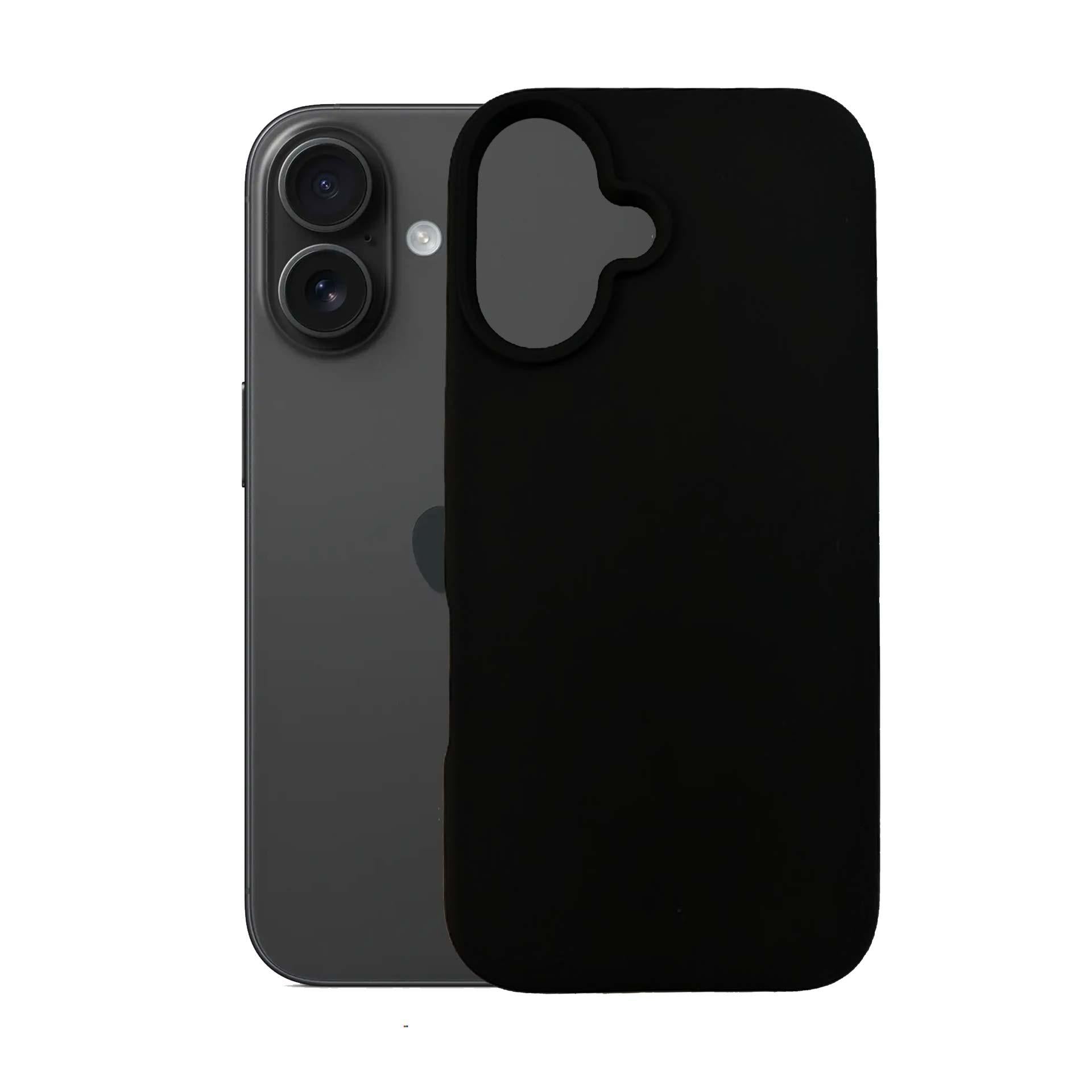 3mk silikoninis dėklas, skirtas iPhone 16 Plus – juodas