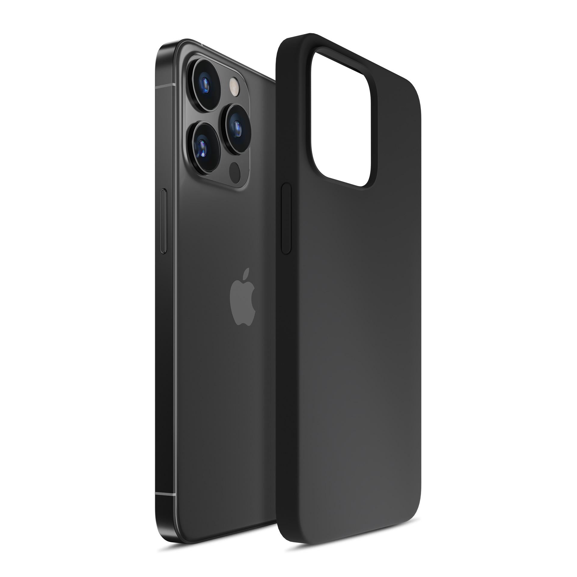 3mk silikoninis dėklas, skirtas iPhone 16 Pro Max – juodas