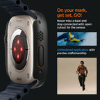 Dėklas Spigen Thin Fit 360 Apple Watch Ultra 1 / 2 (49 mm), juodas -- Apple Watch Ultra (49 mm), Apple Watch Ultra 2 (49 mm)