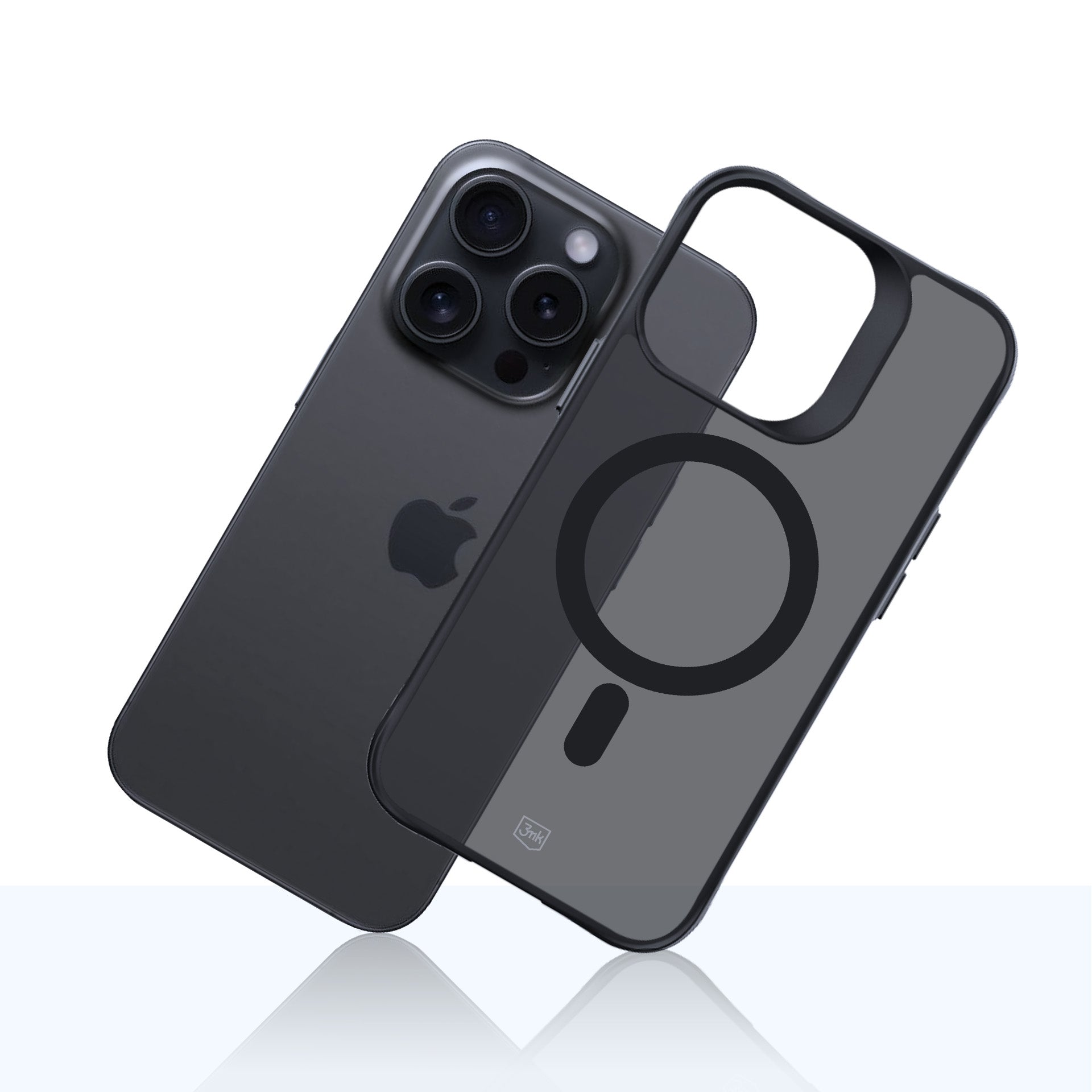 3mk Smoke MagCase su MagSafe, skirtas iPhone 15 Pro – pusiau permatomas