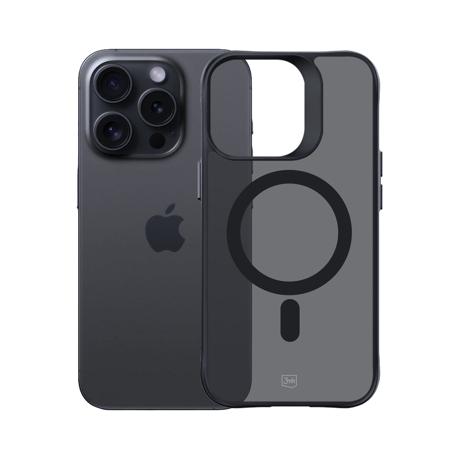 3mk Smoke MagCase su MagSafe, skirtas iPhone 15 Pro – pusiau permatomas