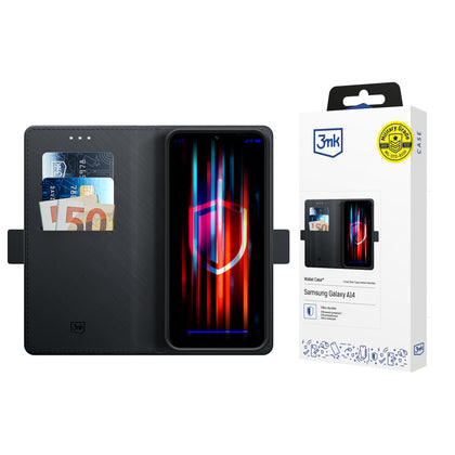 3mk wallet dėklas skirtas Samsung Galaxy A14 4G - Black -- Samsung Galaxy A14 4G