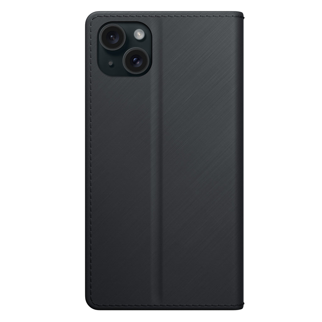 3mk piniginės dėklas, skirtas iPhone 15 Plus – juodas