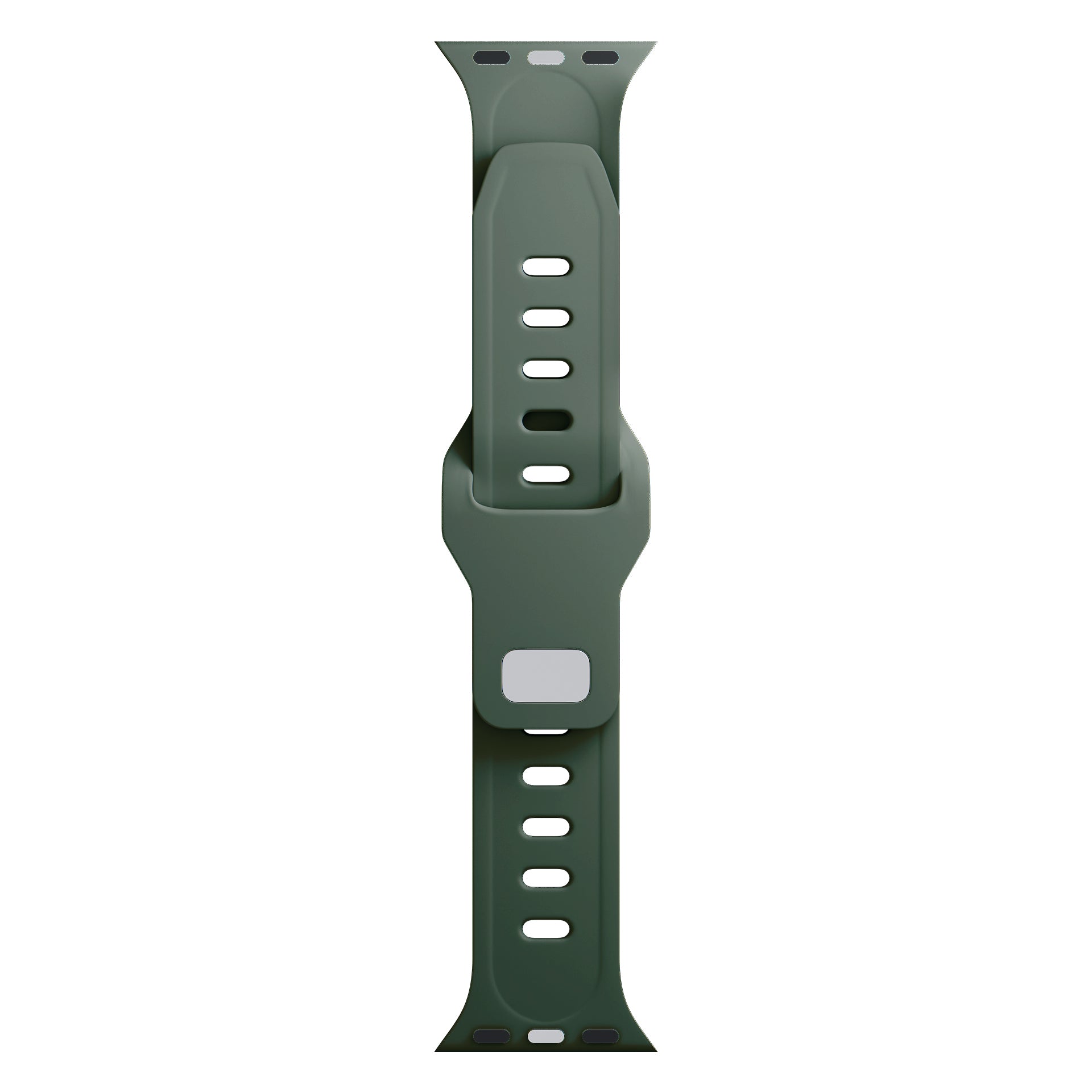 3mk silikoninis laikrodžio dirželis, skirtas Apple Watch 42/44/45/49 mm – žalias