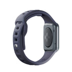 3mk silikoninis laikrodžio dirželis, skirtas Apple Watch 42/44/45/49 mm – pilka