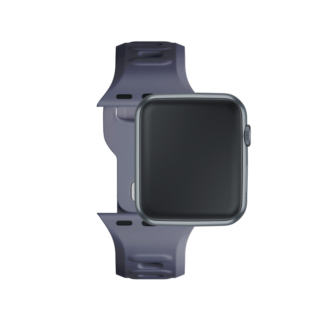 3mk silikoninis laikrodžio dirželis, skirtas Apple Watch 42/44/45/49 mm – pilka